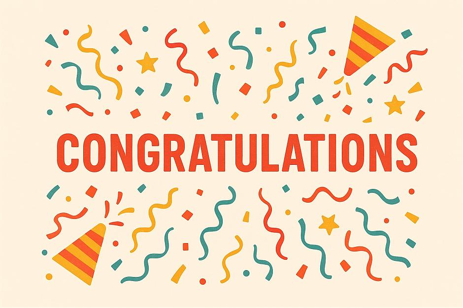 賀！本所同仁王美璇於114年度商標代理人考試中脫穎而出，順利金榜題名。特此恭賀！