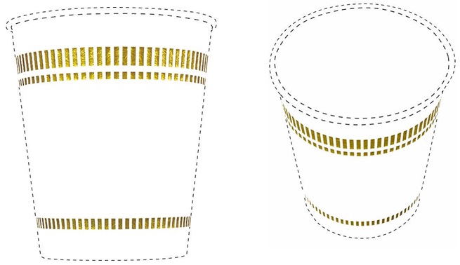 日清食品がカップヌードルの装飾模様を位置商標登録